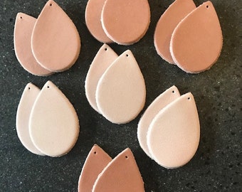 20 Pairs Earring Blanks Leather Teardrop Shapes,Earring Blanks, Blanks Earrings, Leather Blanks Earrings, Leather Earring Blanks, blanks