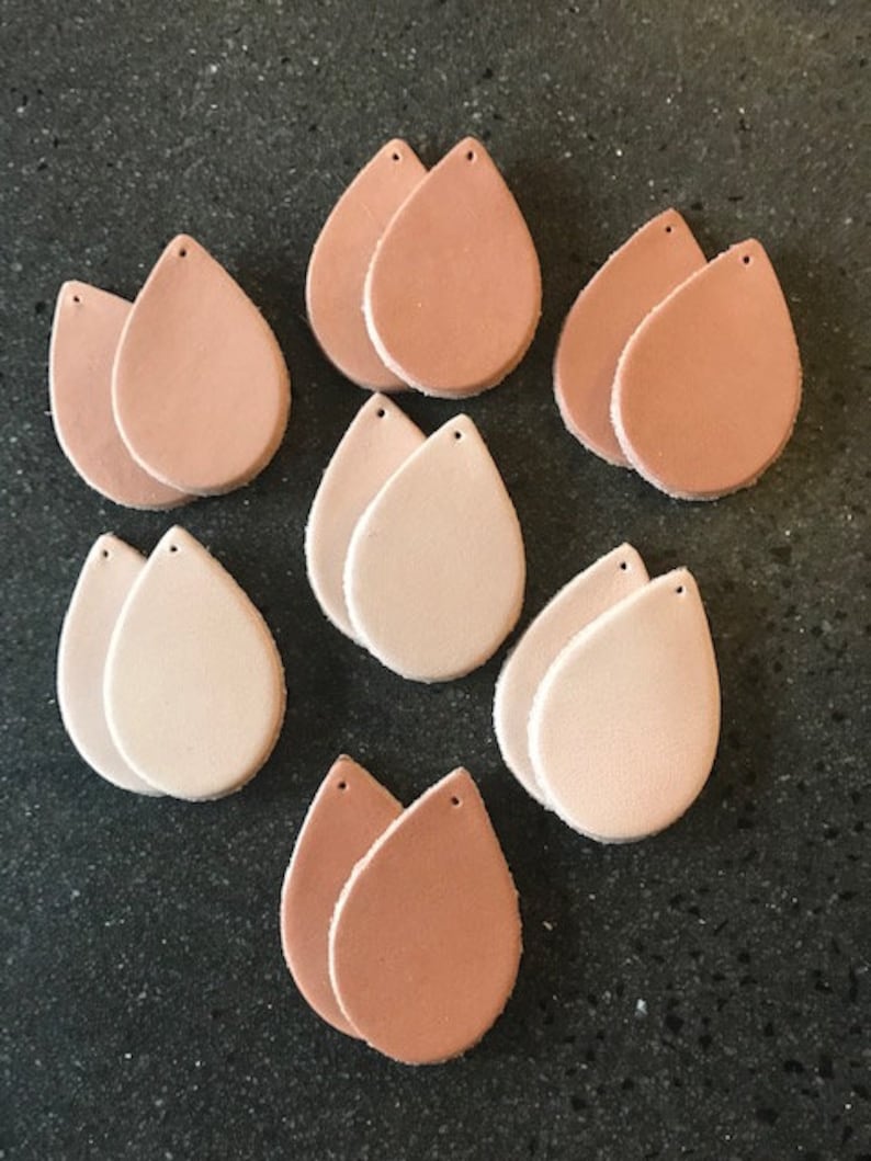 20 Pairs Earring Blanks Leather Teardrop Shapes,Earring Blanks, Blanks Earrings, Leather Blanks Earrings, Leather Earring Blanks, blanks image 1