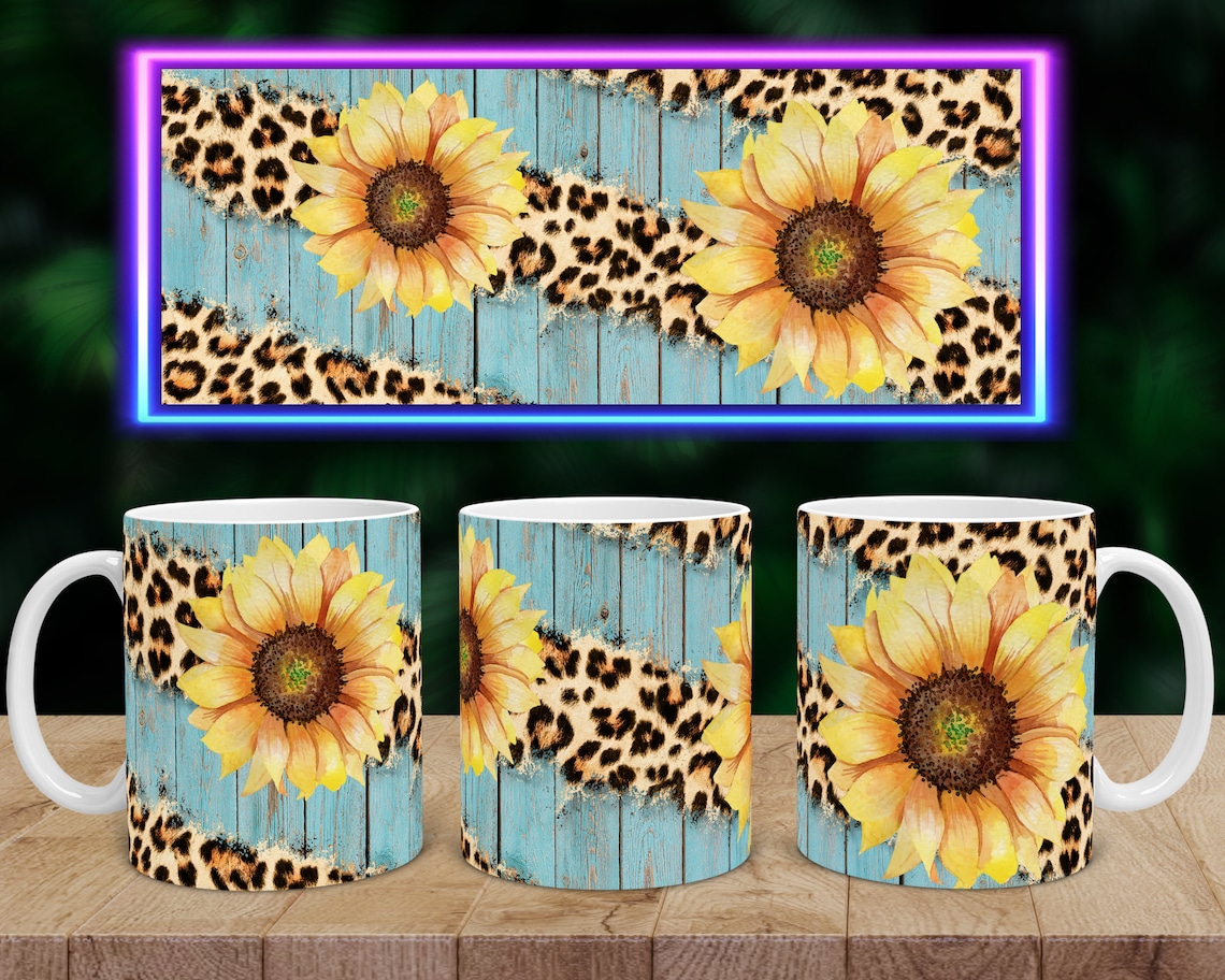 11oz Mug Sublimation Designs Custom Coffee Mug Sunflower Mug Etsy Uk