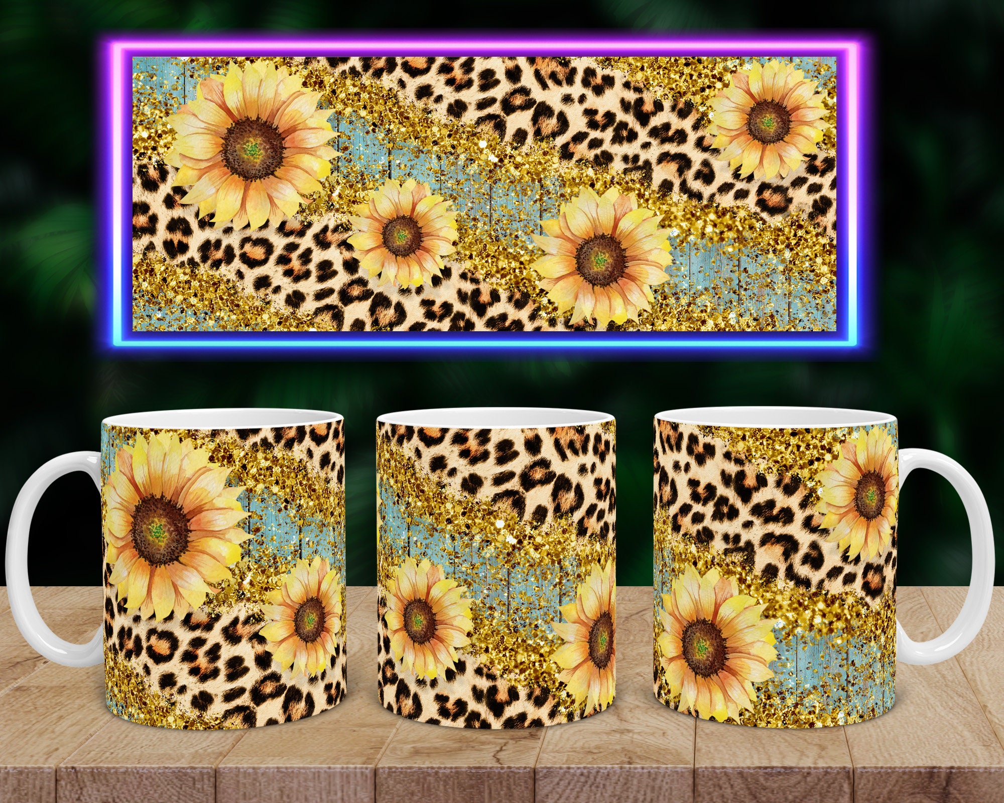 11oz Mug Sublimación Diseños Custom Coffee mug girasol Mug Etsy