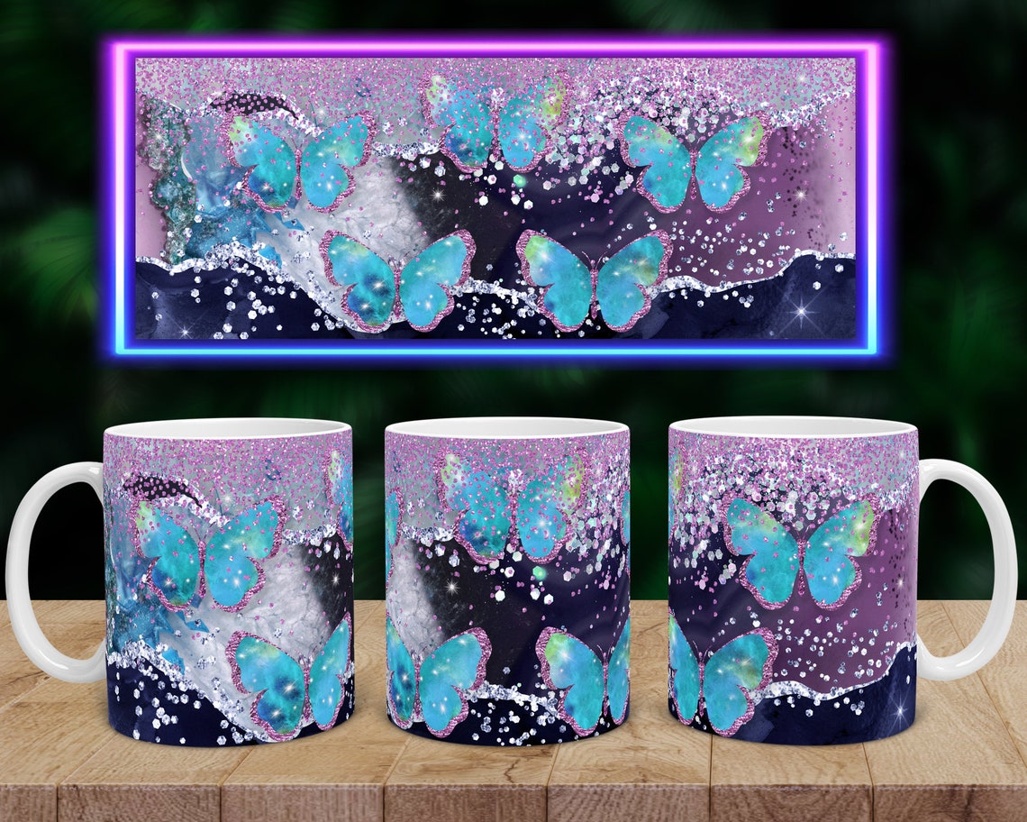 11oz Mug Sublimation Designs Custom Coffee Mug Butterfly Mug Etsy UK