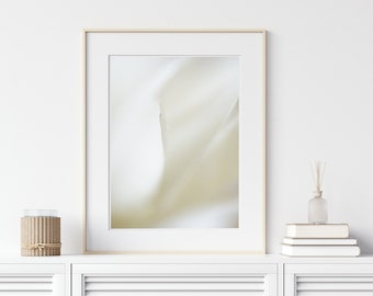 Static Silence Abstract Art Print, Light Home Decor, Wall Art, Botanical Art, Zen Interior, Modern Decor, Minimal Decor, UK