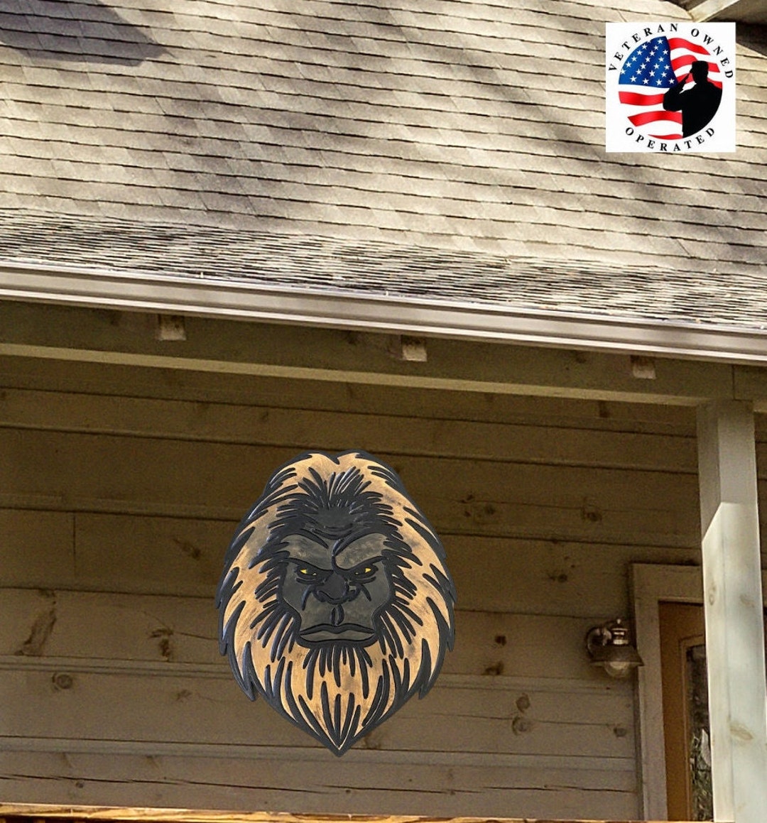 bigfoot-door-hanger-sasquatch-head-pvc-weatherproof-etsy