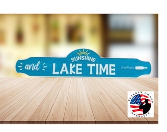 Personalized 100% PVC 47" Carved Lake House sign |  Custom Outdoor Lake Sign | Address Sign | Weatherproof Sign