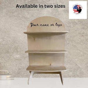 Customizable 3-Shelf Display  Perfect for Craft Shows, Markets & Retail Spaces Fully Collapsible