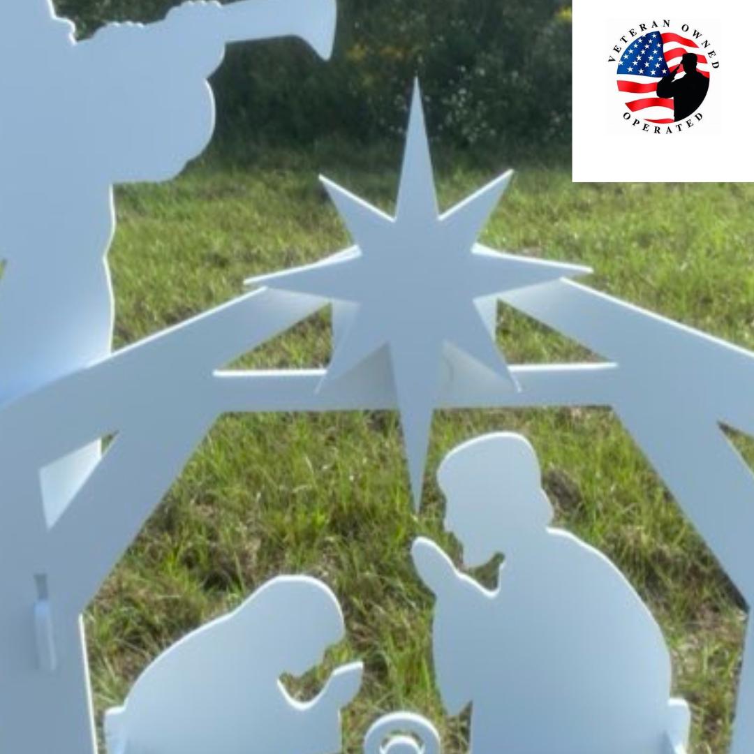 Pvc Nativity Outdoor Nativity Sturdy White PVC Plastic Weatherproof - Etsy