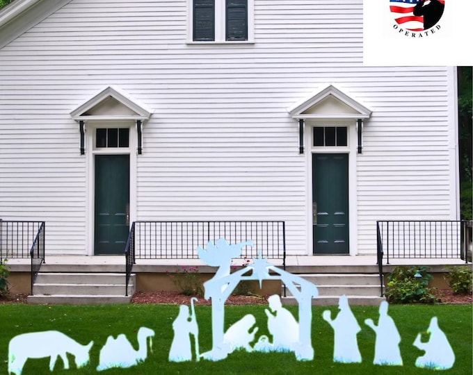 Pvc Nativity Outdoor Nativity Set Weatherproof PVC Plastic Complete Set Free ...