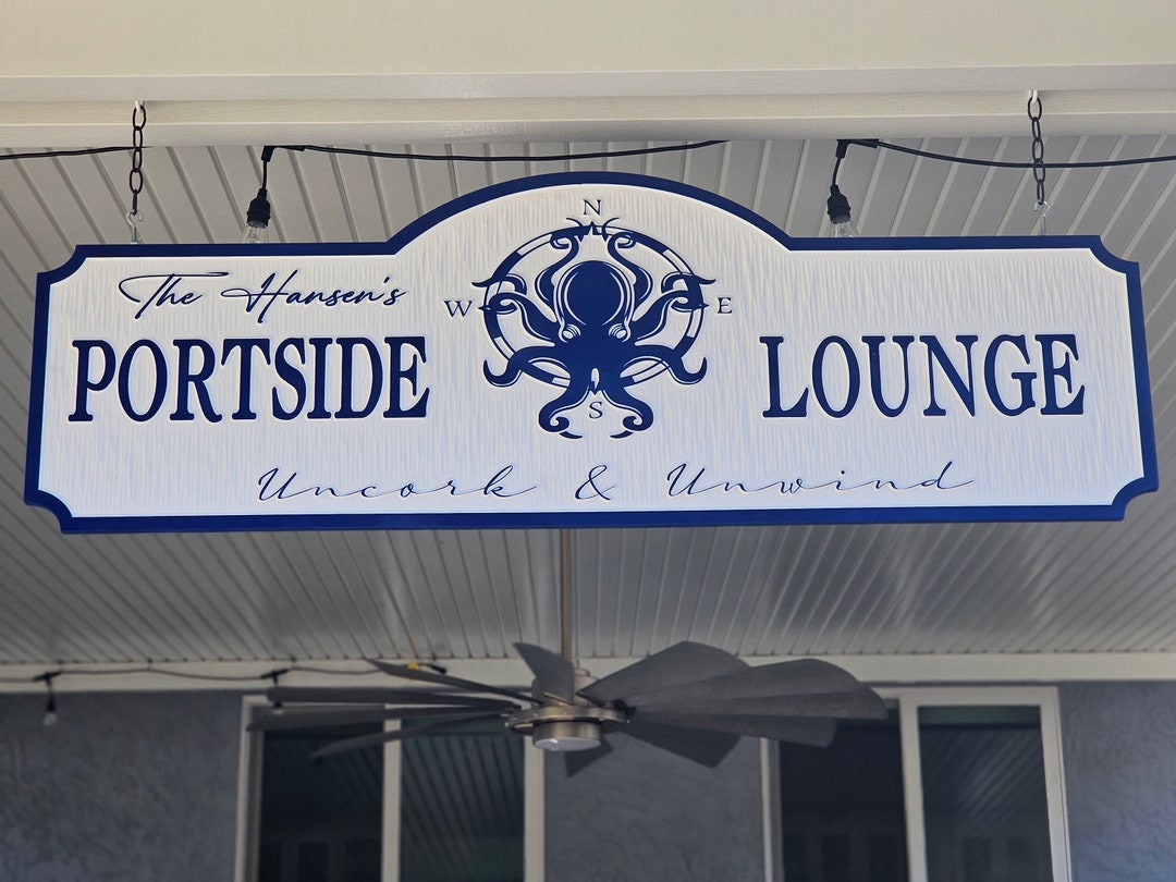 Large Custom Hanging Sign Single-sided 60