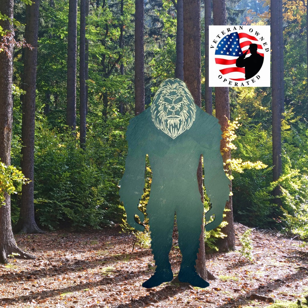 Bigfoot Character Cutout 5ft Tall Exterior Grade Wood Bigfoot Cutout