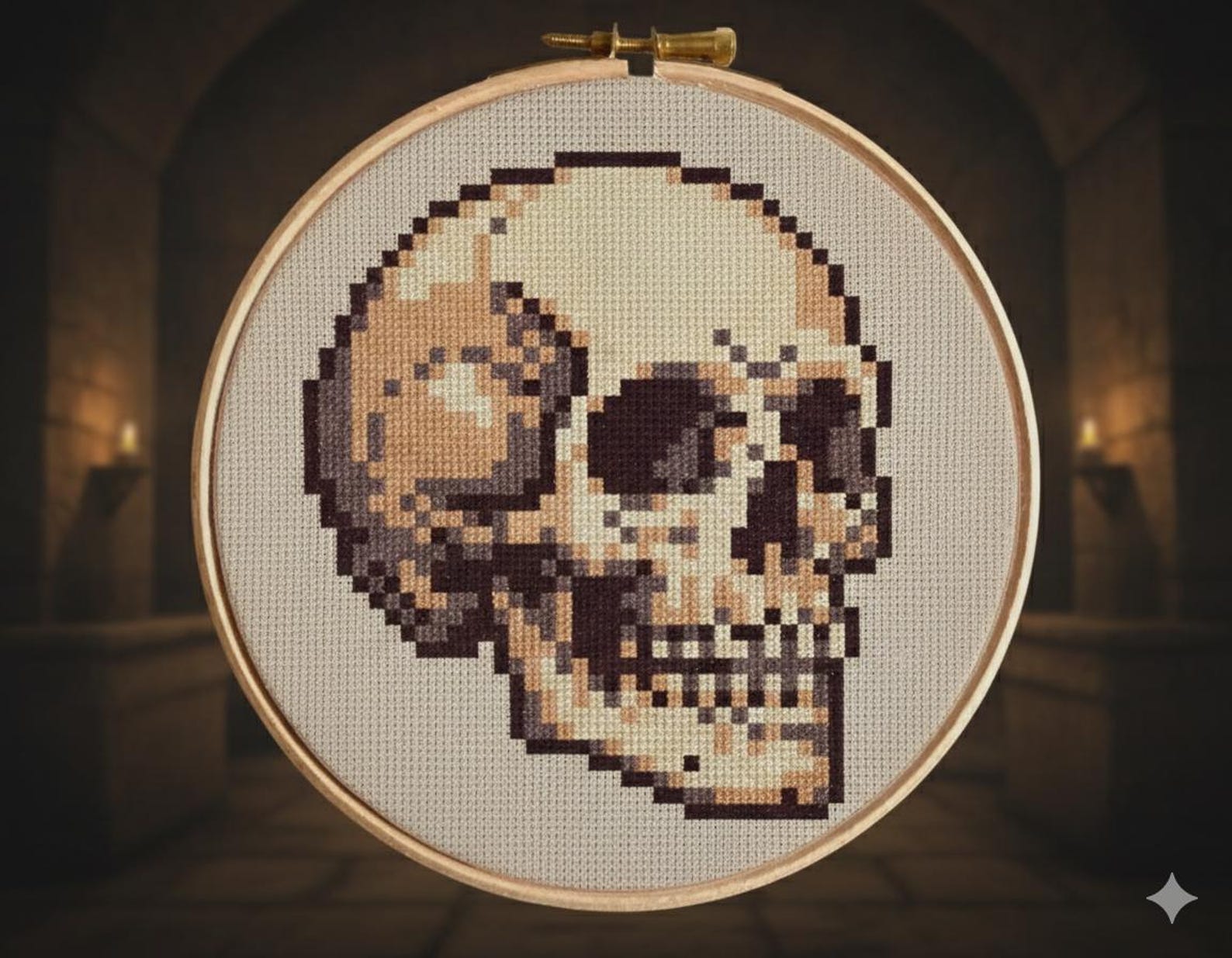 Skull Cross Stitch Pattern PDF - Digital Download – Modern Cross Stitch ...