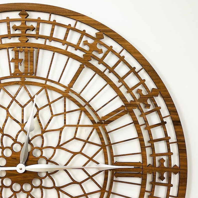 Giant 90CM / 3 Ft Oak Big Ben Wall Clock Huge Wide Also Available in ...