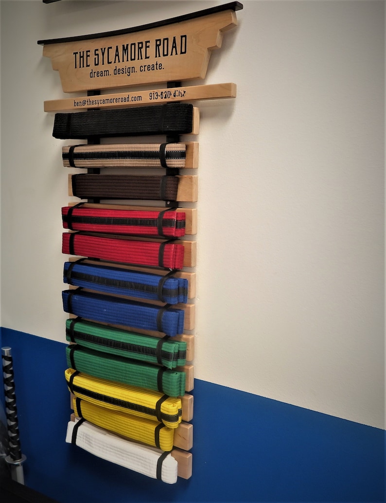 Plans Only Martial Arts Belt Display Etsy