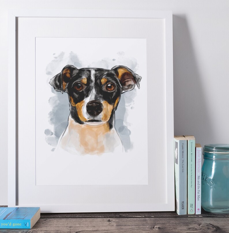 Custom Pet Portrait Premium Collection Watercolor Pet Portrait Watercolor Painting Pet Memorial Portrait Personalized Gift Wall Decor Pet Supplies Urns Memorials Delage Com Br