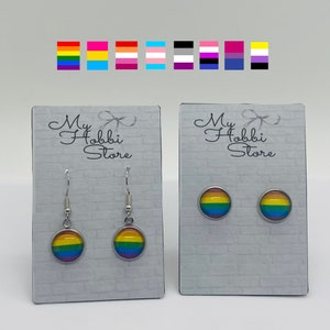 LGBTQ Pride Flag Earrings Studs