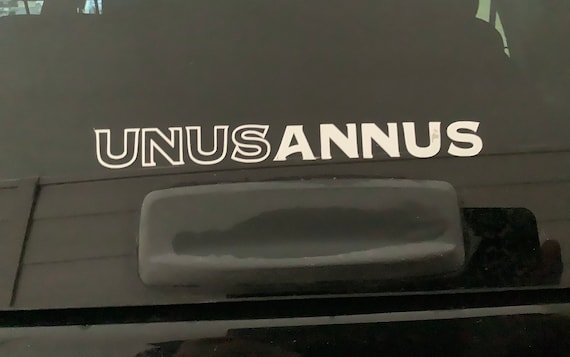 Unus Annus Car Decal - Etsy