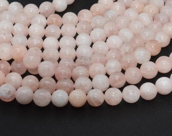 Perfect making-Wholesale price AAA Quality Beads 12mm Morganite Round Beads 40 cm Length