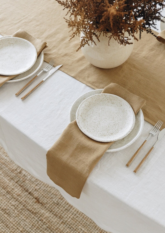 Almond Linen Napkin Set
