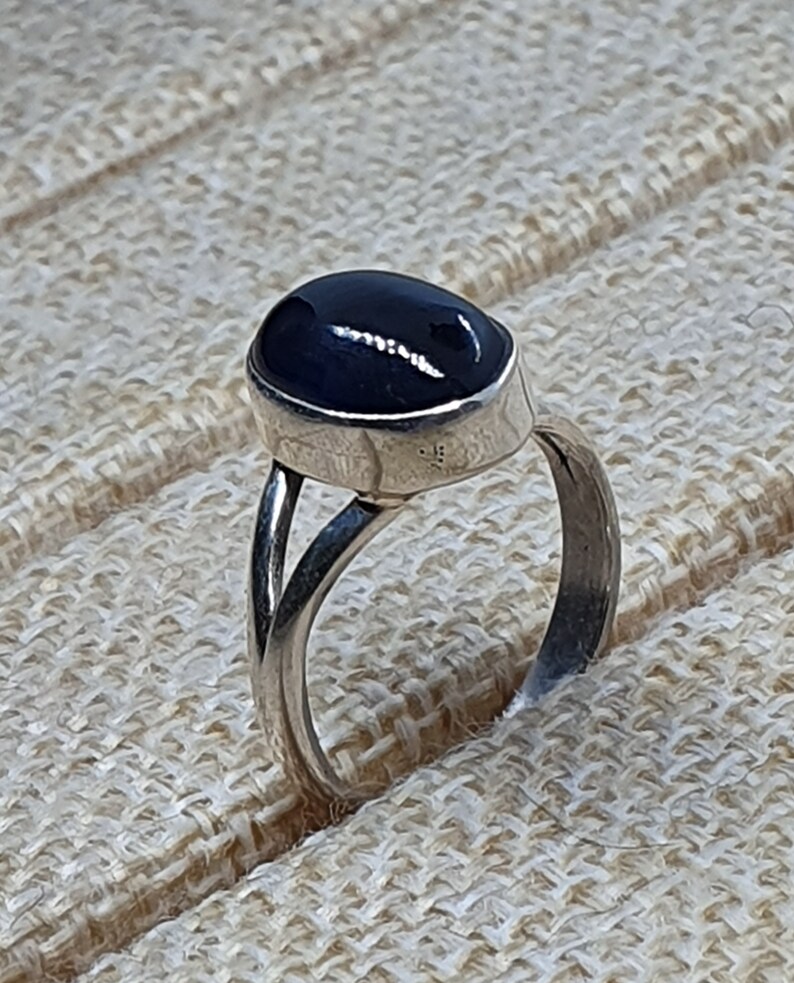 Kyanite Silver Ring 925 sterling silverNatural gemstone HandmadeBlue crystal Blue Kyanite Crystal properties
