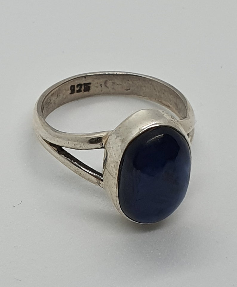 Kyanite Silver Ring 925 sterling silverNatural gemstone HandmadeBlue crystal Blue Kyanite Crystal properties