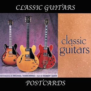 30 Classic Guitar Postcards - Sold As Individual Cards : By Pomegranate of San Francisco Postally Unused.