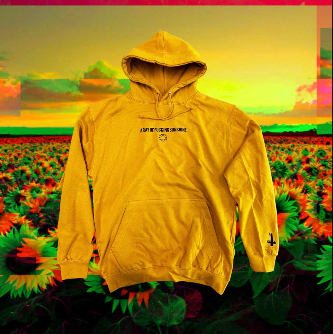 Custom yellow hoodie sale
