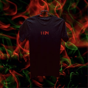 11:34 (hell) - Unisex crew neck T-shirt (black)