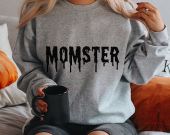 Mama Sweatshirt, Halloween Sweatshirt, Halloween Shirt für Frauen, Halloween Crewneck, Lustiges Halloween Shirt, Gruseliges Mama Shirt, Herbst T-Shirt
