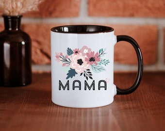 Wildflower Mug, Flower Coffee Cup, Flower Mug, Mama Coffee Mug, Mama Mug, Mother's Day Gift, New Mom Gift, Coffee Lover Gift