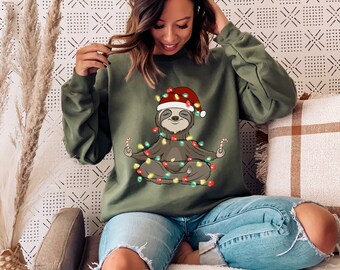 christmas sloth sweater