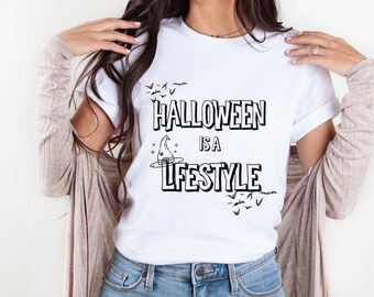 Halloween is a Lifestyle T-Shirt, Halloween Shirt, Funny Halloween Tee, Cute Halloween Tee, Spooky Mama Shirt, Fall Shirt, Halloween Gift