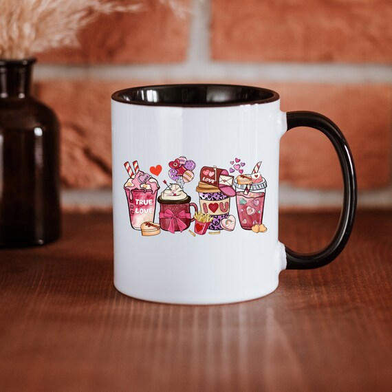 Valentines Coffee Mug, Valentines Day Coffee Mug, 11oz Mug, Coffee Cup, Hearts Coffee Mug, Coffee Lover, Gift for Her