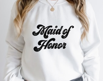 Moletom de dama de honra, camisa de casamento, camisa de noiva, festa de noiva, camisa de despedida de solteira, presente de noiva, presente de dama de honra, noivado