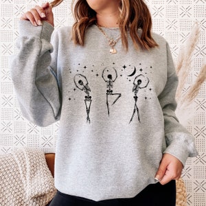 Dancing Skeleton Sweatshirt, Skeleton Sweater, Dancing Skeleton T-Shirt, Halloween Shirt, Cute Fall Shirt, Funny Halloween Tee, Gift for her