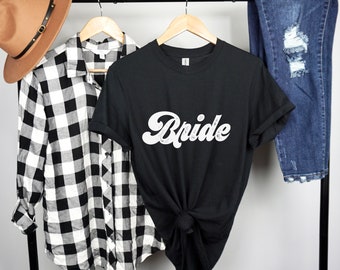 Camiseta de novia, camisa de novia, camisa de novia retro, camiseta de novia minimalista, regalo para novia, camisa de futura señora, camisa de despedida de soltera, camisa de boda