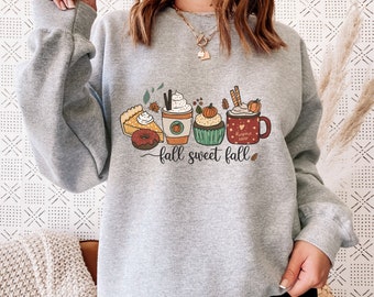 Pumpkin Spice Shirt, Fall Coffee Shirt, Cute Fall Sweatshirt, Coffee Lover Shirt, Halloween Pumpkin Latte Drink Cup, Thanksgiving Shirt