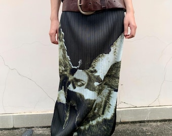 Brand new Pleated printed skirt pleats please style skirt