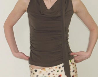 Brand New Model sleeveless tank top  brown tank top