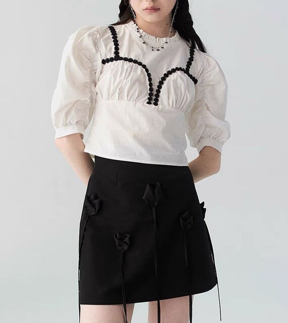 Victoria black Skirt, Rose Skirt NEW - image 2