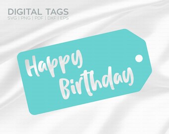Download Birthday Tag Svg Etsy