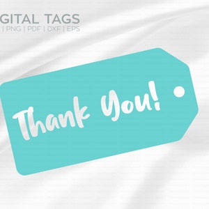 Digital Thank You Gift Tag for Cricut or Silhouette
