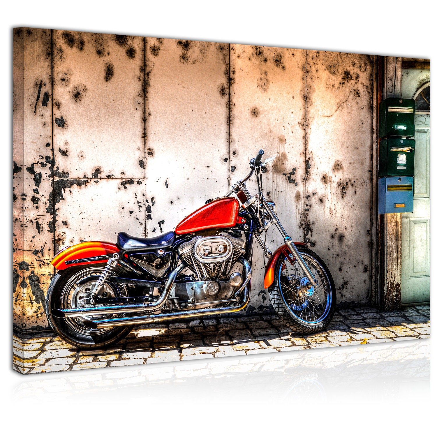 harley davidson wandbild