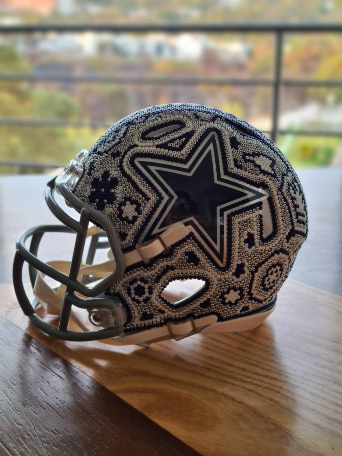 Riddell NFL Mini Helmet Dallas Cowboys Art Huichol Etsy
