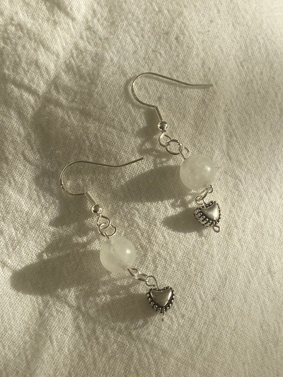 Aesthetic silver earrings deals