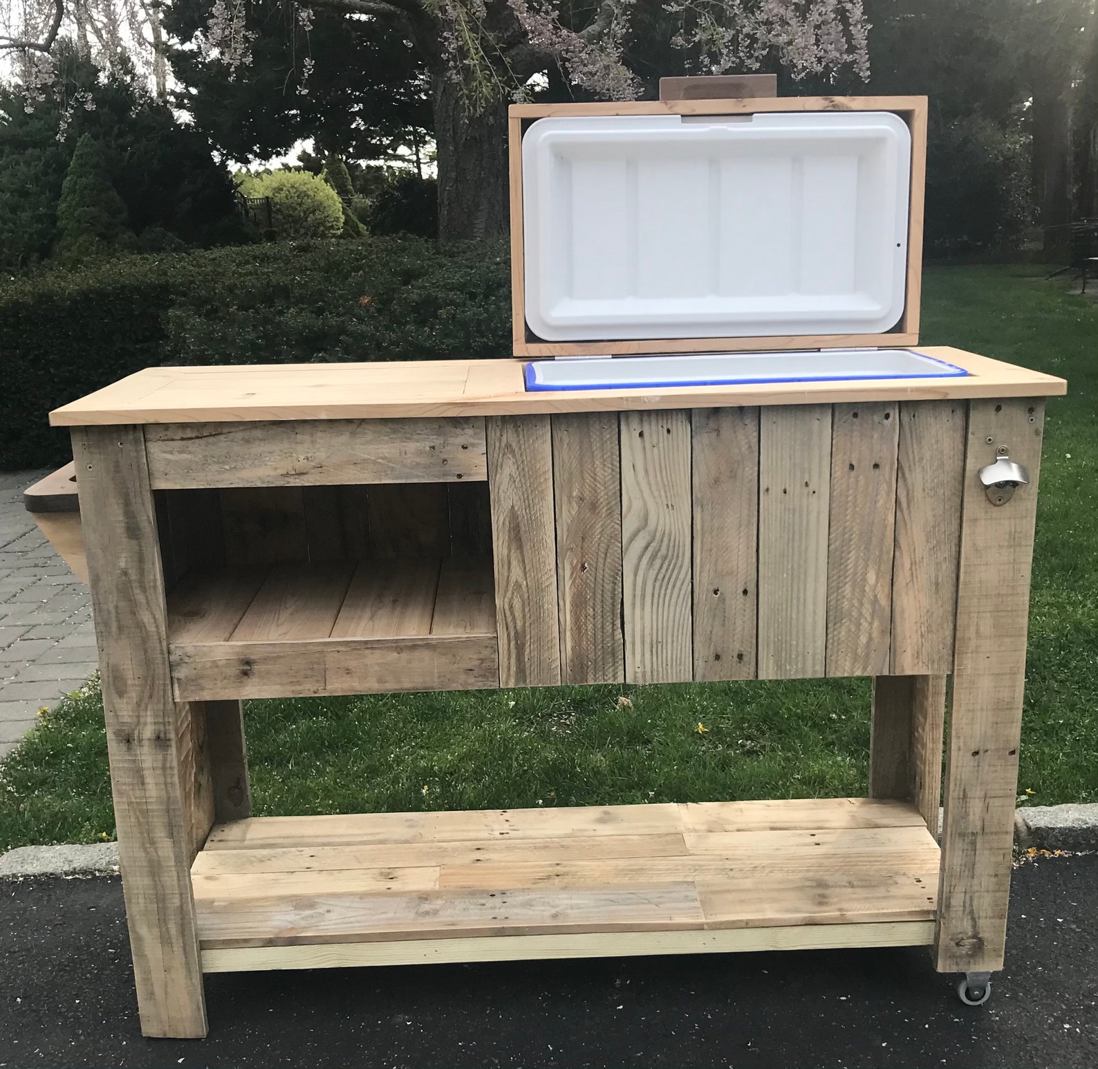 Reclaimed Wooden Cooler Stands Etsy