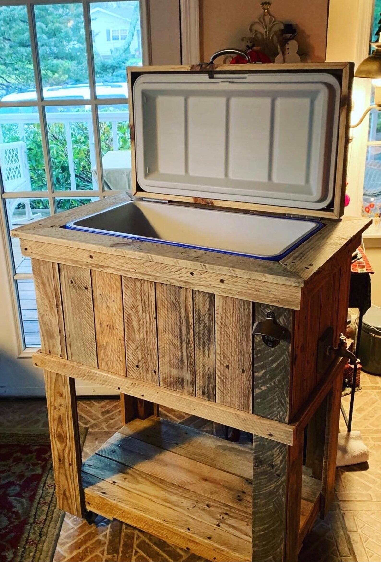 Reclaimed Wooden Cooler Stands Etsy