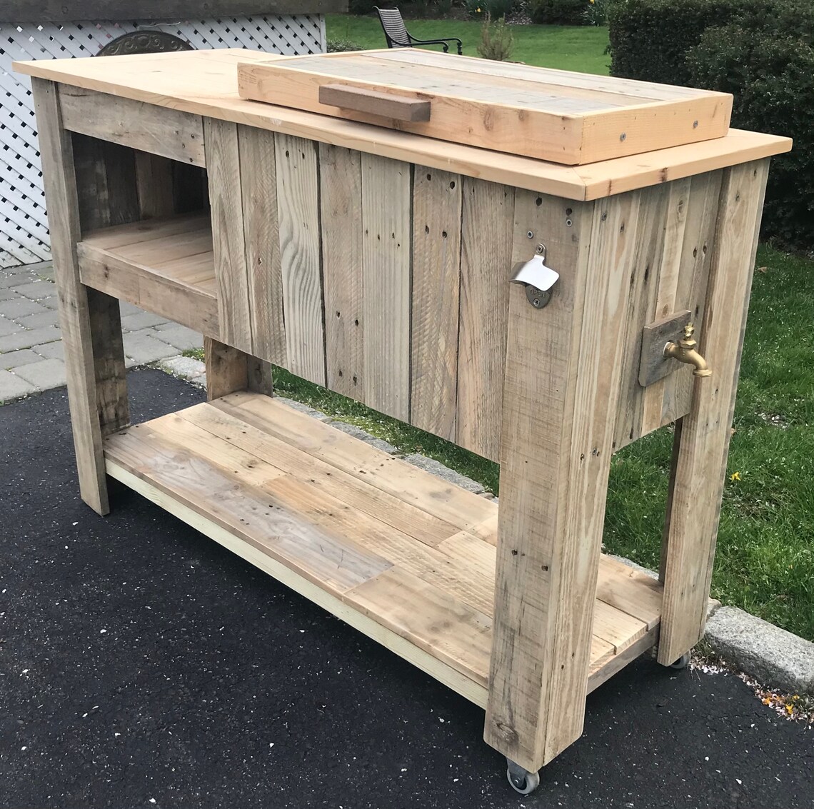 Reclaimed Wooden Cooler Stands Etsy