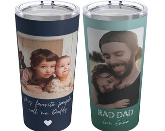 Personalized Gift for Him, Custom Photo Tumbler Dad Picture Personalized Fathers Day Gifts for Dad Custom Picture Mug for Him Grandpa Cup