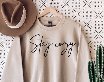 Sweatshirt that says cozy Clearance