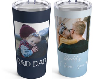 Personalized Tumbler Picture Custom Photo Tumbler Mother's Day Mug Birthday Gift for Him for her Custom Picture Mug for Mom Grandpa Cup Logo