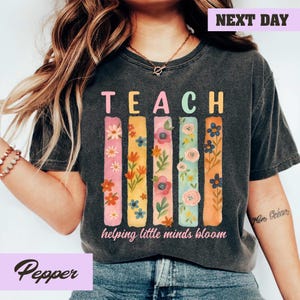 Back To School Teacher Shirt, Comfort Colors, Teacher Shirt, Summer Teacher Shirt, Floral Teacher Shirt, Teacher Team Shirt,Gift for Teacher